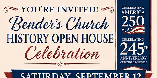 Bender's Church Anniversary Celebration