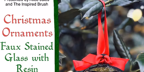  Beautiful Christmas \ud83c\udf84 Ornaments Faux Stained Glass Resin Class