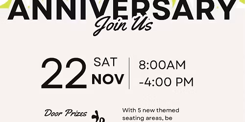 Crafted Beanery\u2019s 5th Anniversary