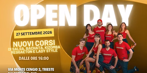 OPEN DAY - 27 SETTEMBRE 2026 DALLE ORE 16:00