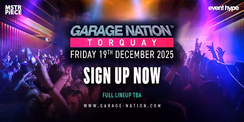 Garage Nation at The Foundry Torquay