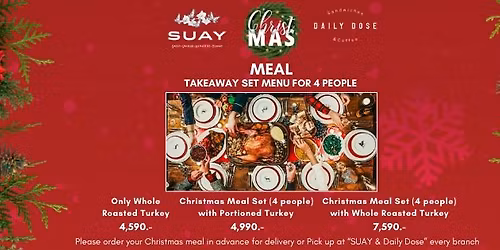 Christmas Menu Set for Take away