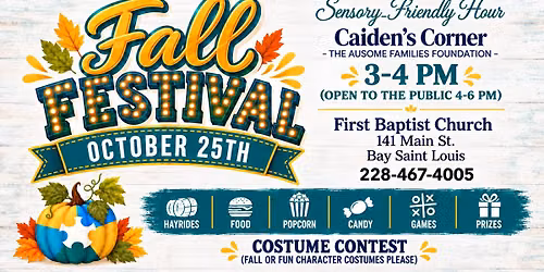 First Baptist Church Fall Festival + Sensory-Friendly Hour