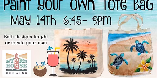 Tropical Tote Bag Paint Night