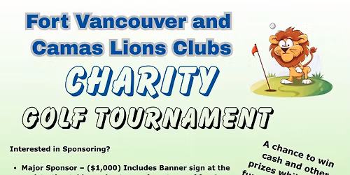 Lions Charity Golf Tournament