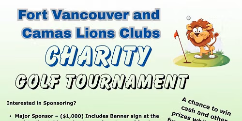 Lions Charity Golf Tournament 