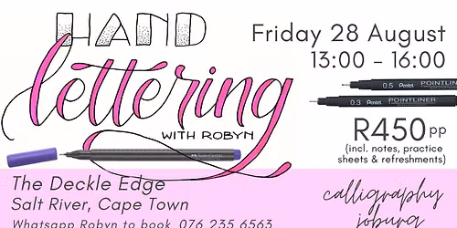 Hand Lettering - The Deckle Edge, Salt River, Cape Town