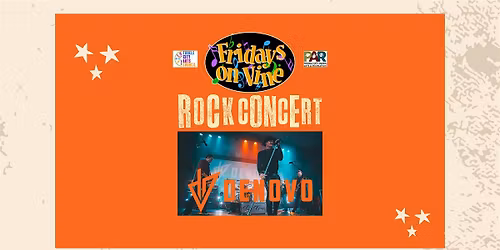 Free Rock Concert in the Park: Denovo at Fridays on Vine!