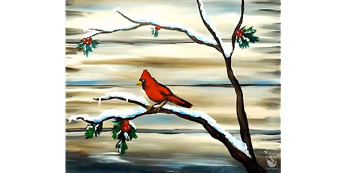 Songbird in Snow - Paint and Sip in Houston | Classpop!\u2122