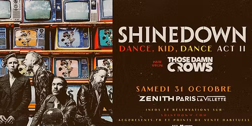Shinedown \u2022 Z\u00e9nith Paris, La Villette \u2022 31 octobre 2026