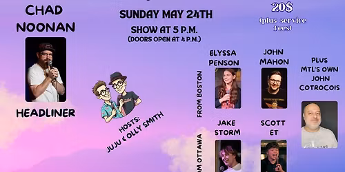 Comedy Heaven at Studio 77 on Sunday May 24th