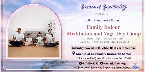 Family Indoor Meditation and Yoga Day Camp 
