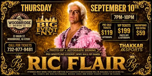 RIC FLAIR AT WOODBRIGE BREWING COMPANY