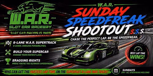 W.A.R. SUNDAY SPEEDFREAK SHOOTOUT 2026