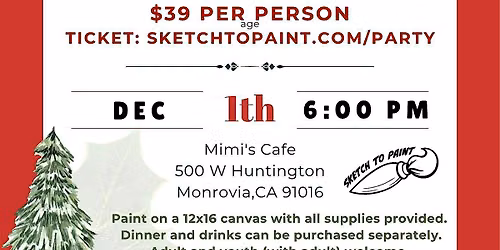 Paint Party - Christmas Chapel