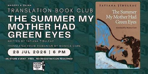 Translation Book Club - The Summer My Mother Had Green Eyes
