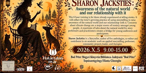 Sharon Jacksties: Awareness of the natural world and our relationship with it -training-