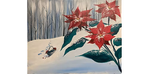 Picking Poinsettias - Paint and Sip in Chicago | Classpop!\u2122