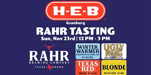 Rahr Tasting @ H.E.B Granbury