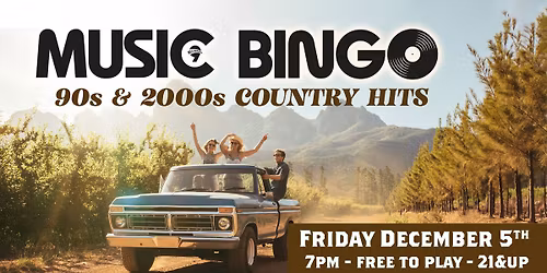 Country Hits (90s + 00s) Music Bingo