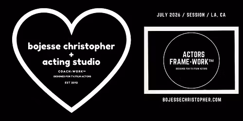 Actors Framework \u00b7 Craft+Career TV\/Film \u00b7 On Camera \u00b7 Group Workshop\/JULY