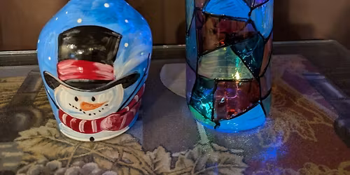 Christmas Wine Bottle or Glass Painting