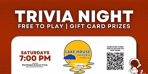 Seven Lakes Trivia Night | Lake House Tavern