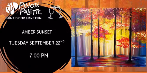 Amber Sunset  - Paint and Sip 