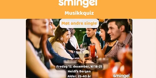 Smingel Bergen - Musikkquiz (25–40 år)