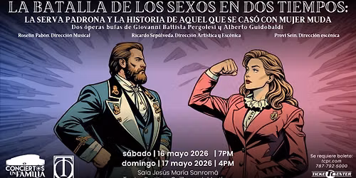 Taller de \u00d3pera CMPR - "La batalla de los sexos en dos tiempos: La serva padrona y La historia de 