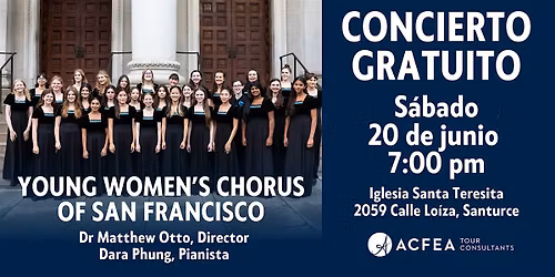Concierto coral gratuito del Young Women's Chorus of San Francisco