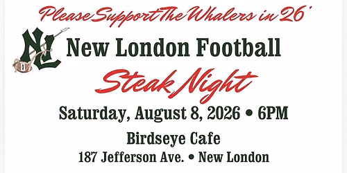 New London Football Steak Night