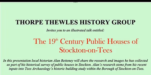 The 19th Century Public Houses of Stockton-on-Tees