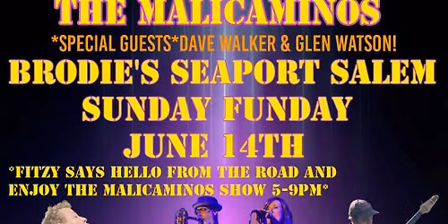 Jay Aptt & The MaliCaminos Sunday Funday June 14th Brodie's Salem