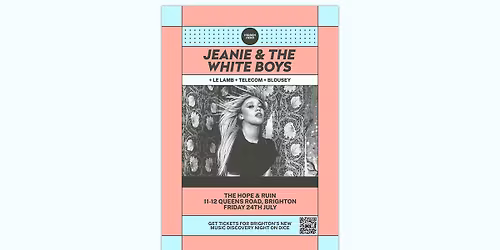 Hidden Herd Presents: Jeanie and The White Boys + Le Lamb + Telecom + Blousey