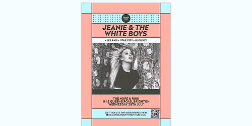 Hidden Herd Presents: Jeanie and The White Boys + Le Lamb + Star City + Blousey