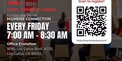 Build Referrals at Weekly Networking Meetup for Professionals