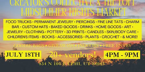 Creator's Collective x The Loft Studio Midsummer Nights Market