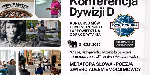 Konferencja Dywizji D Toastmasters 2025 - Metafora s\u0142owa \u2013 poezja zwierciad\u0142em emocji m\u00f3wcy