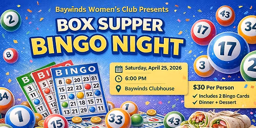  Box Supper Bingo Night