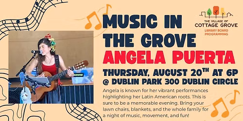 Music In the Grove- Angela Puerta