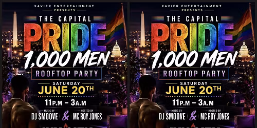 THE CAPITAL PRIDE 1,000 MEN ROOFTOP PARTY