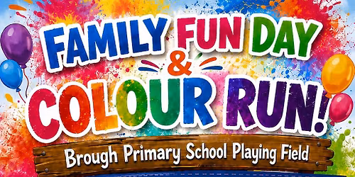 Brough school family fun afternoon and colour run 