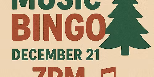 Christmas Music Bingo! Free to play! Prizes!