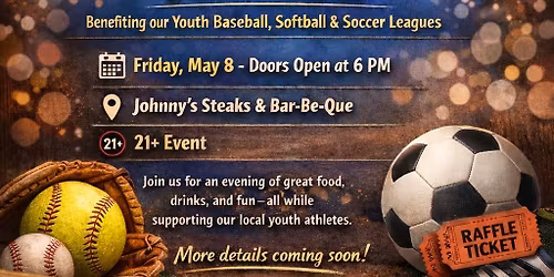 4th Annual Reverse Raffle Fundraiser Benefiting our Salado Youth Baseball, Softball & Soccer Leagues