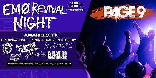 EMO REVIVAL NIGHT: AMARILLO, TX w\/ Page 9