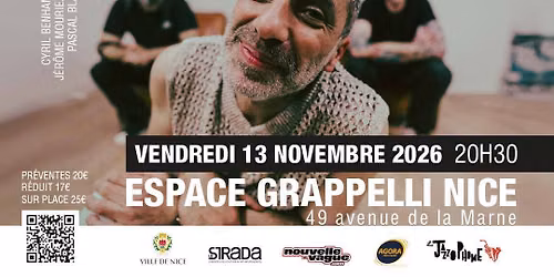 Cyril Benhamou Trio \u00d7 EYM Trio \/ Vendredi 13 novembre 2026 \/ Espace Grappelli \u00e0 Nice