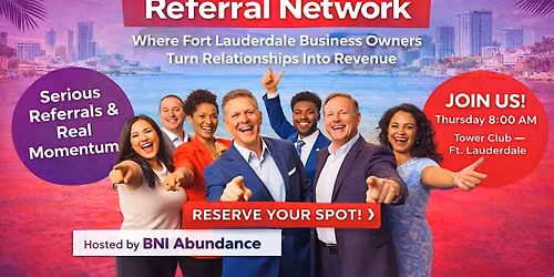 Fort Lauderdale Business Owners Referral Network Breakfast