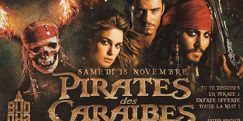 PIRATES DES CARA\u00cfBES \ud83c\udff4\u200d\u2620\ufe0f Samedi 15 Novembre \ud83c\udff4\u200d\u2620\ufe0f Buddha Rouge