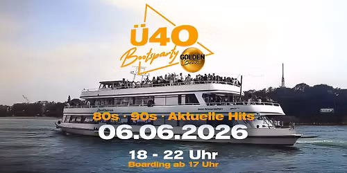 \u2728 Golden Beats \u00dc40 Bootsparty auf der MS Beethoven \u2013 Bonn